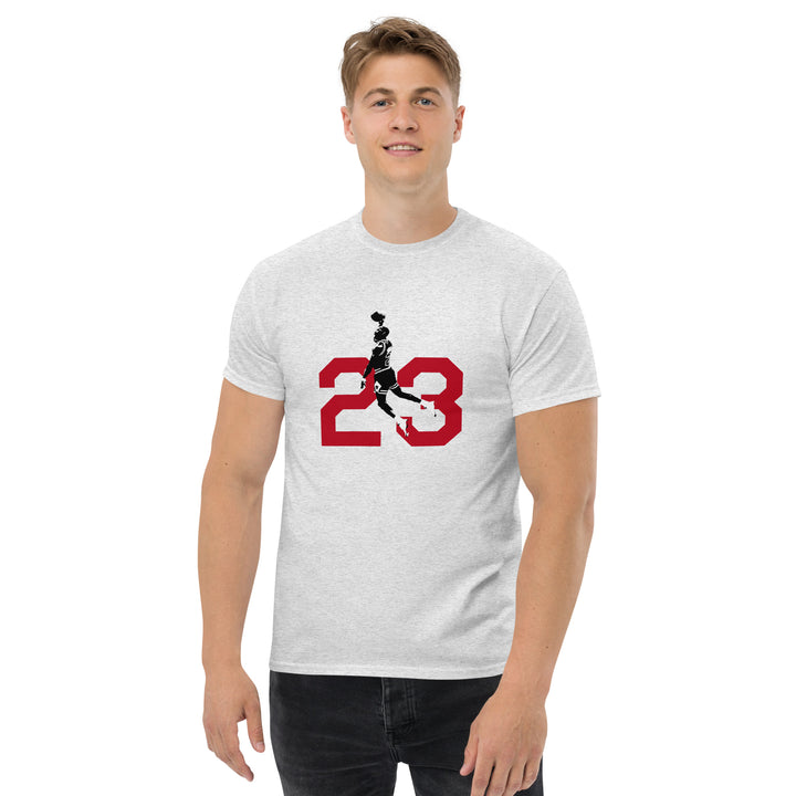 Men Classic Round Neck Printed  Sport T-shirt