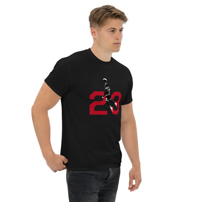 Men Classic Round Neck Printed  Sport T-shirt