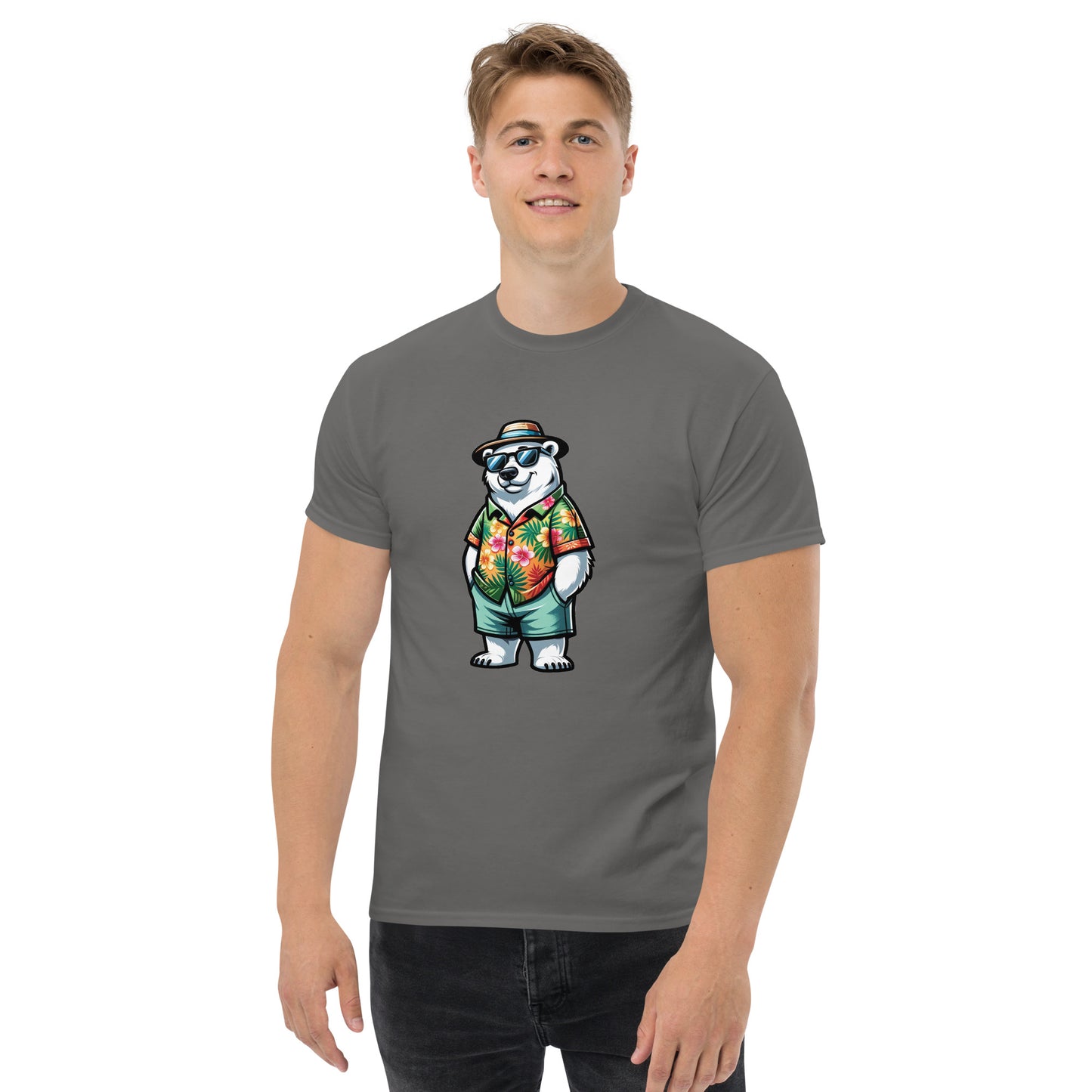 Men's classic T-shirt with Polar Bear Print