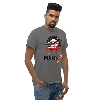 Classic Round Neck Printed To the Space T-shirt