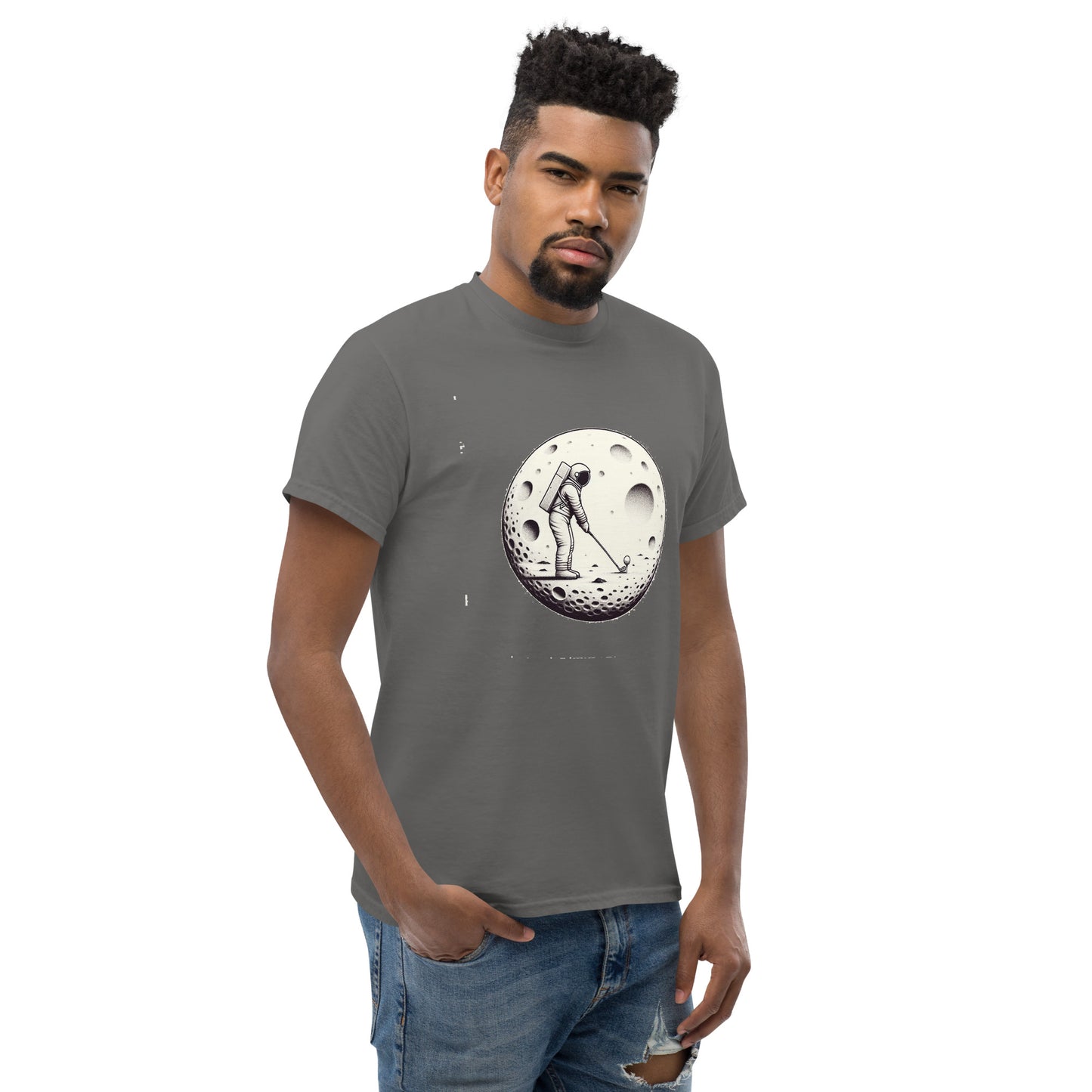 Graphic Printed To the Moon T-shirt