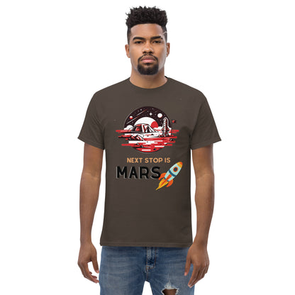 Classic Round Neck Printed To the Space T-shirt