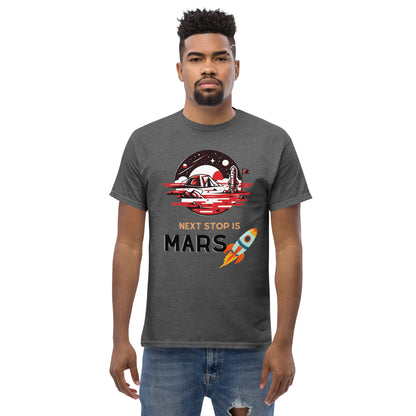 Classic Round Neck Printed To the Space T-shirt