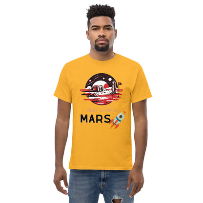 Classic Round Neck Printed To the Space T-shirt