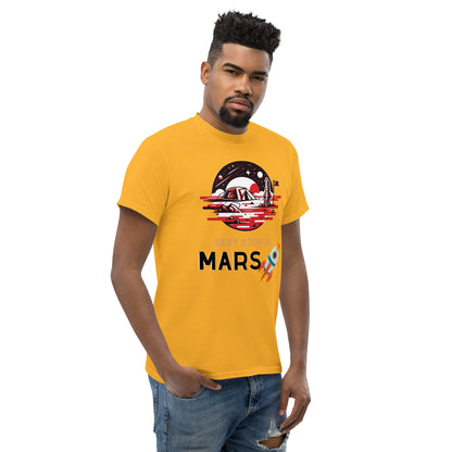 Classic Round Neck Printed To the Space T-shirt