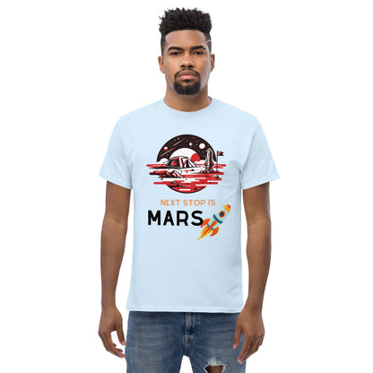 Classic Round Neck Printed To the Space T-shirt