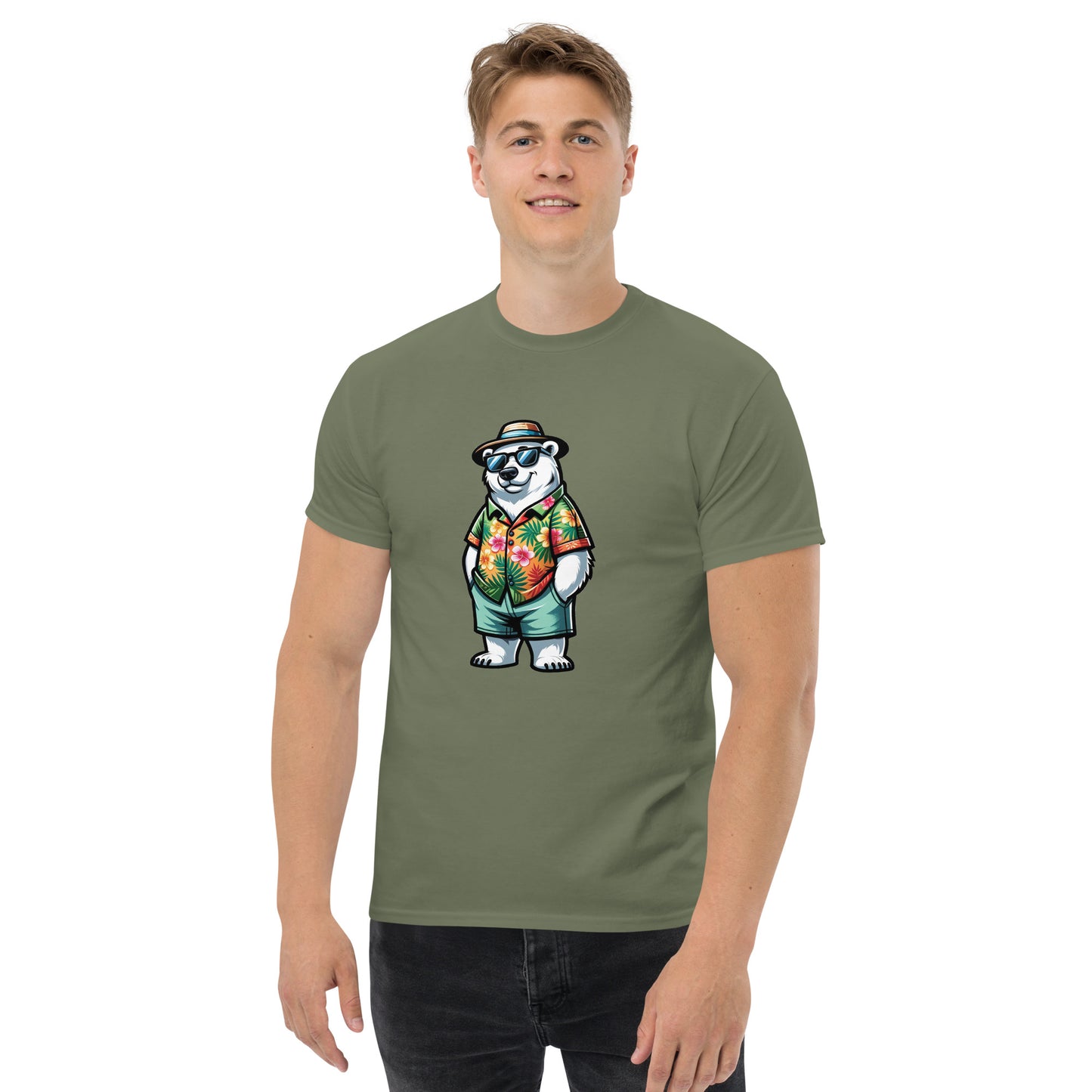 Men's classic T-shirt with Polar Bear Print