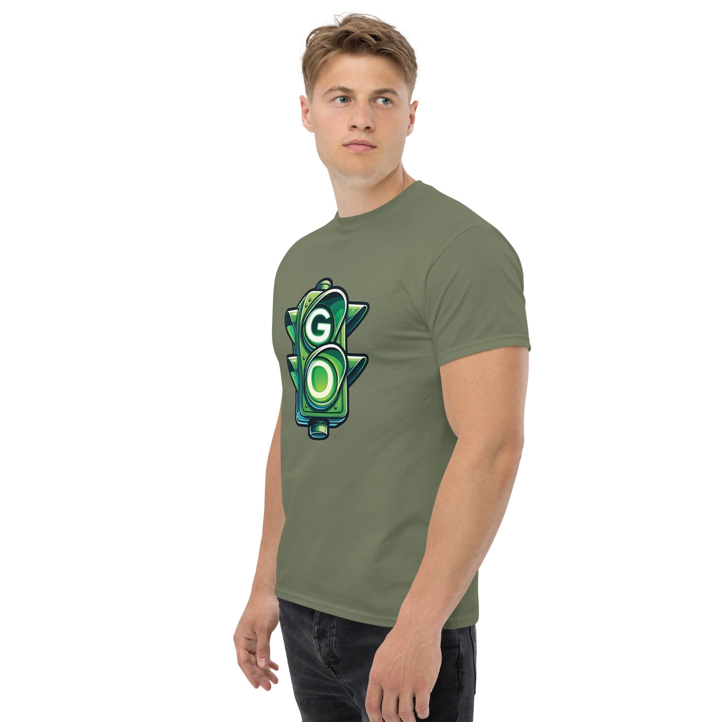 Round Neck Printed T-shirt for men