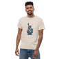 Men's classic Round Neck T-shirt printed Statue of Liberty