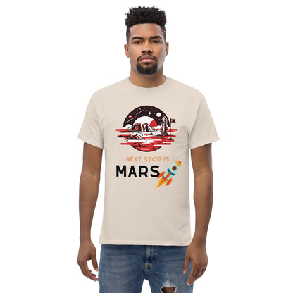 Classic Round Neck Printed To the Space T-shirt