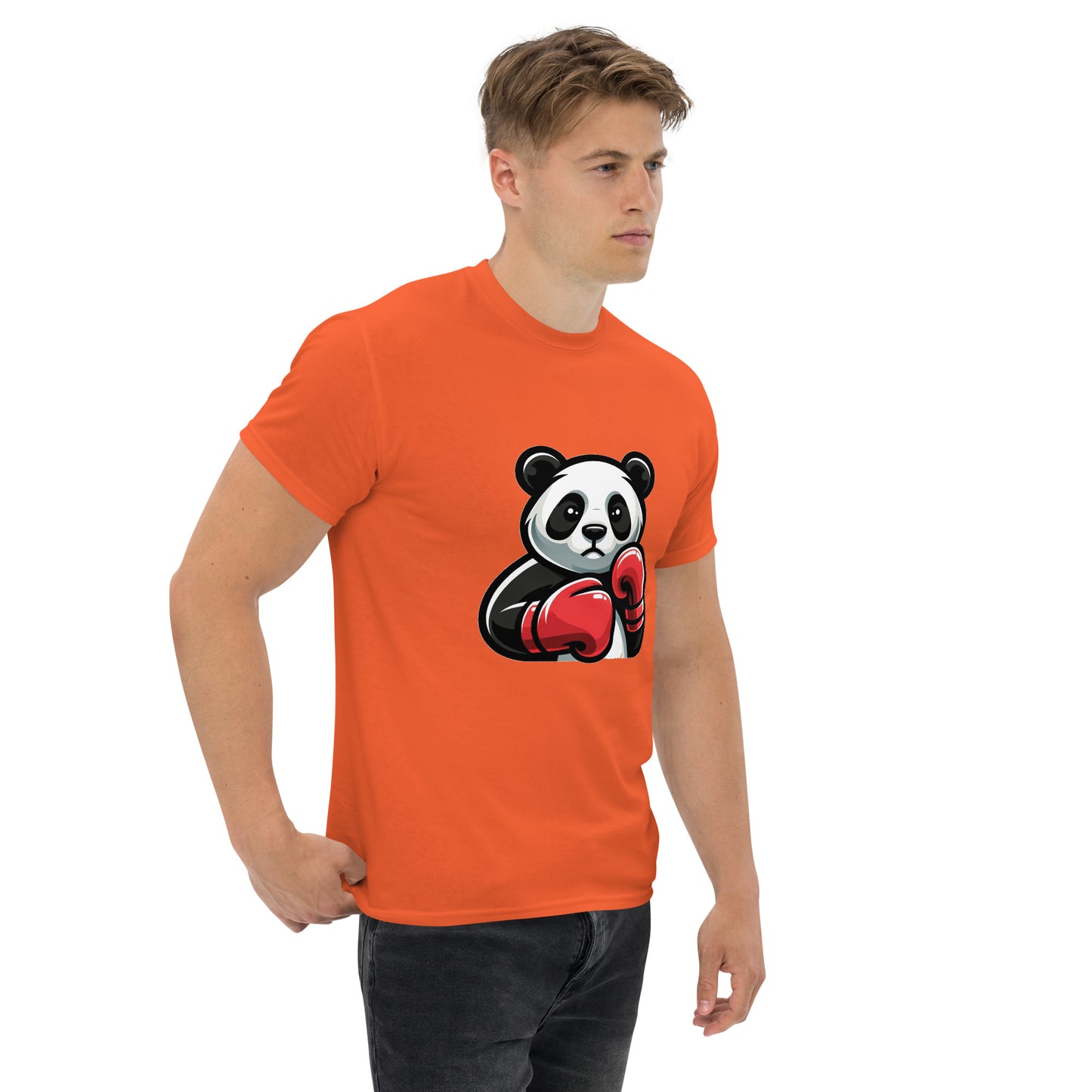 Panda Graphic Printed Round Neck T-shirt