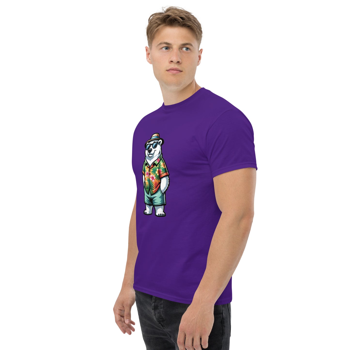 Men's classic T-shirt with Polar Bear Print