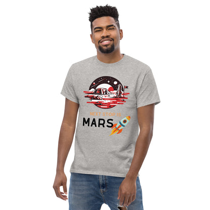 Classic Round Neck Printed To the Space T-shirt