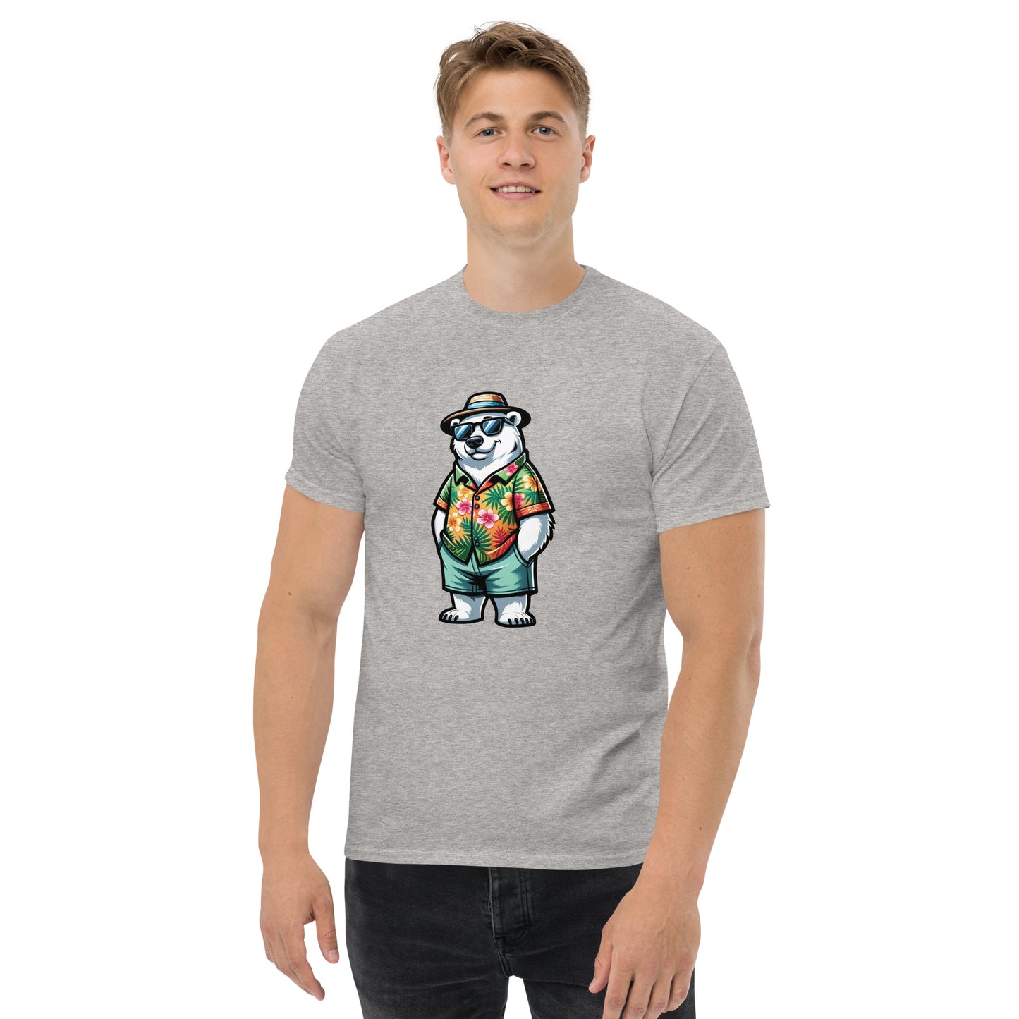 Men's classic T-shirt with Polar Bear Print