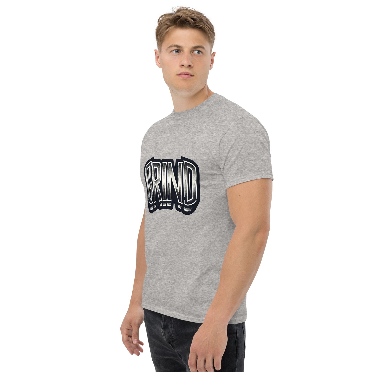 Men's classic Round Neck Printed T-shirt