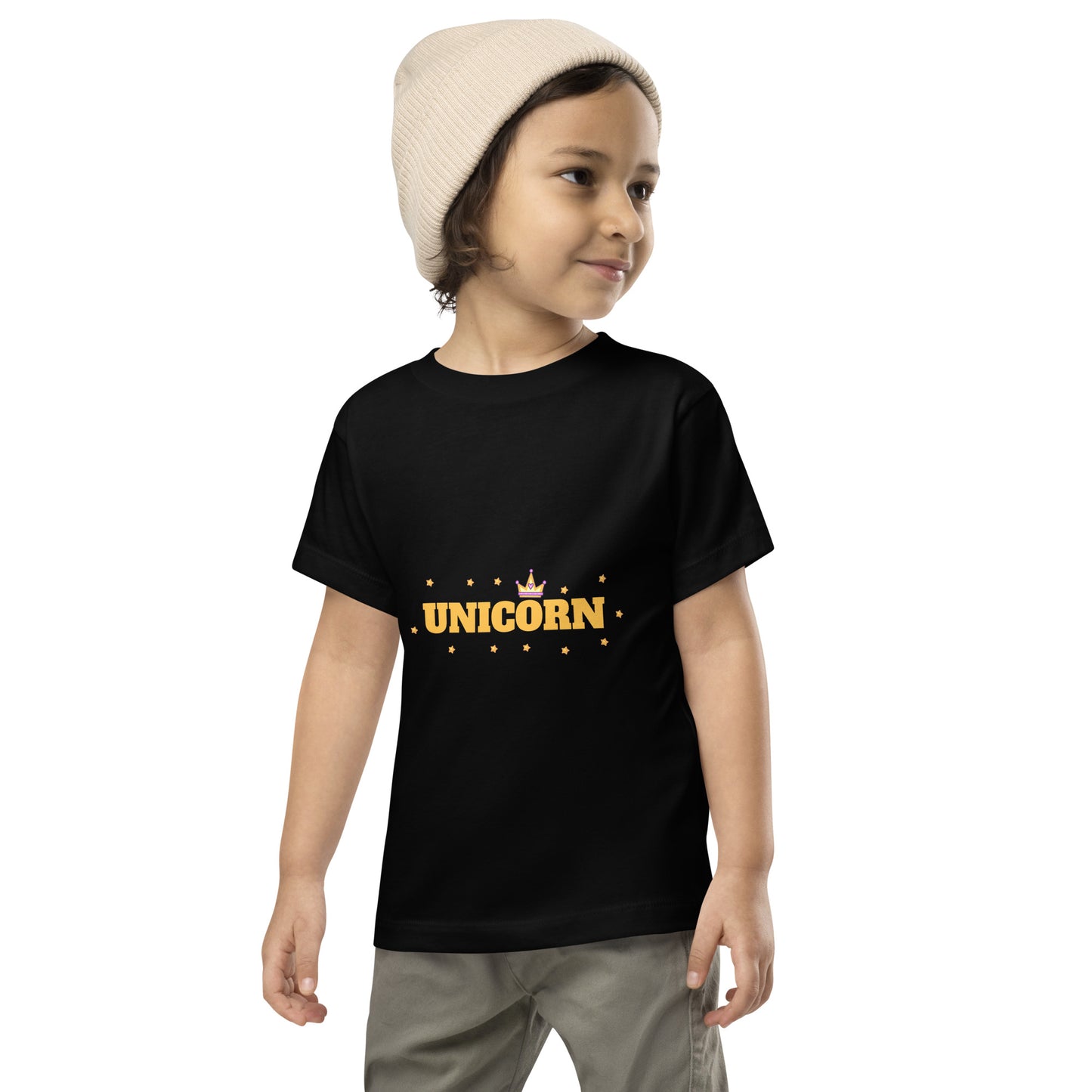 Cute Graphic Printed  Short Sleeve Tee for Toddlers