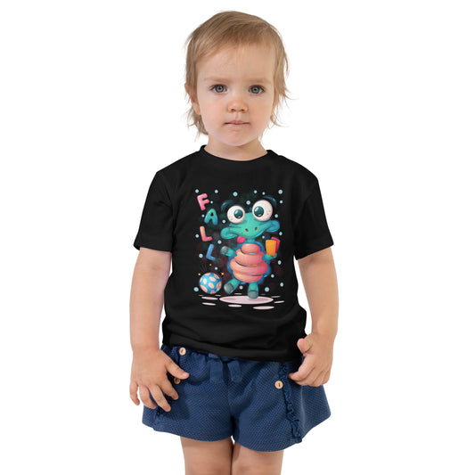 Pretty Round Neck Graphic Printed T-shirt for toddlers