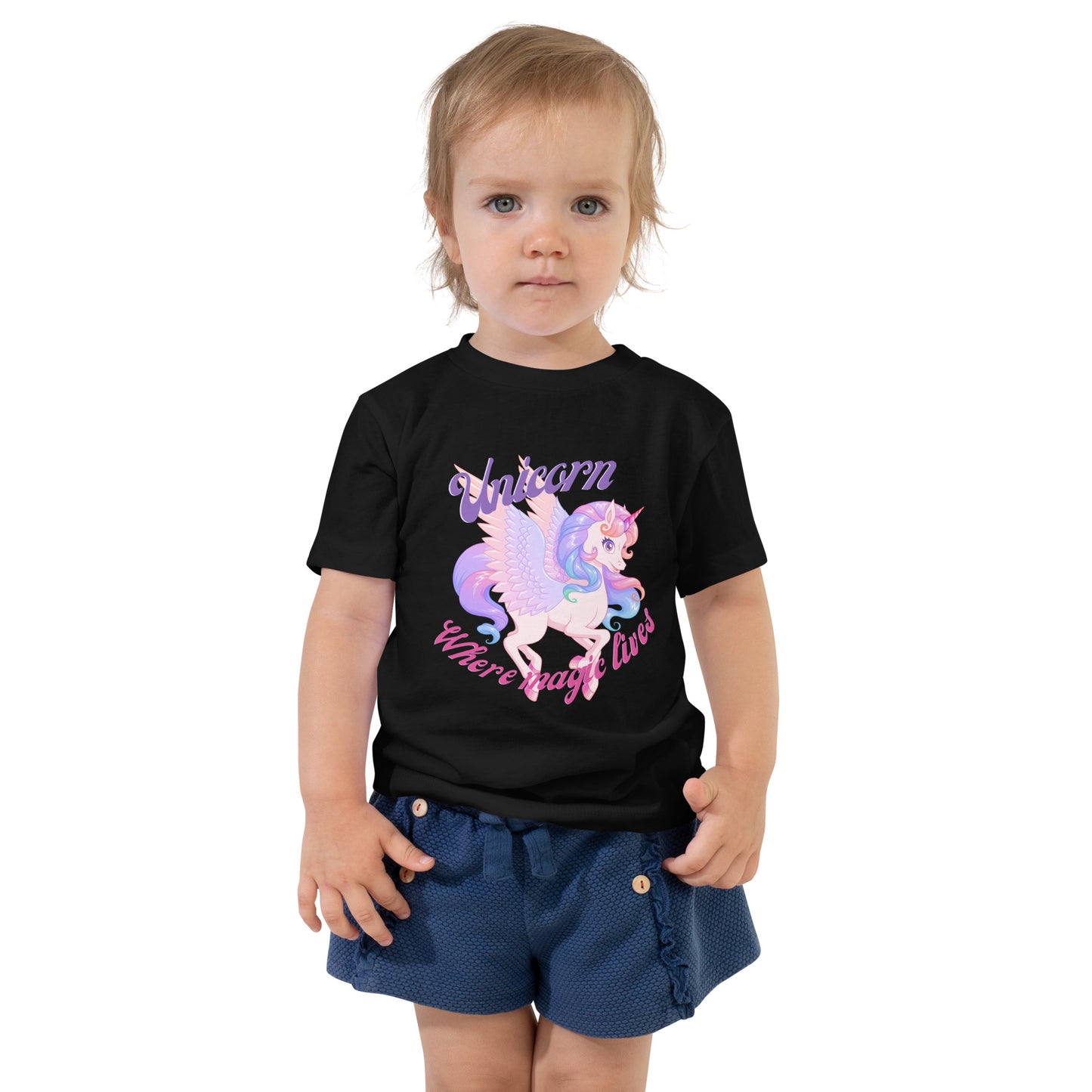 Pretty Round Neck Graphic Printed T-shirt for toddlers