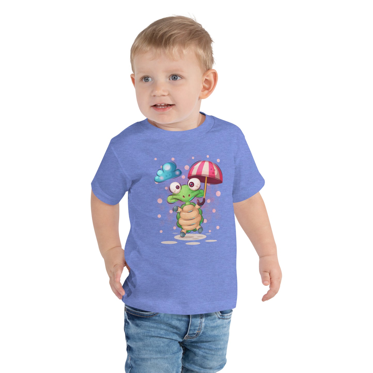 Pretty Round Neck Graphic Printed T-shirt for toddlers