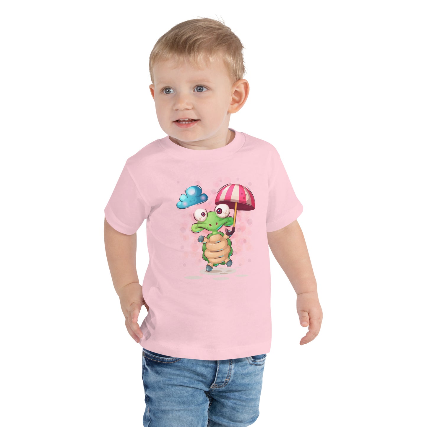 Pretty Round Neck Graphic Printed T-shirt for toddlers