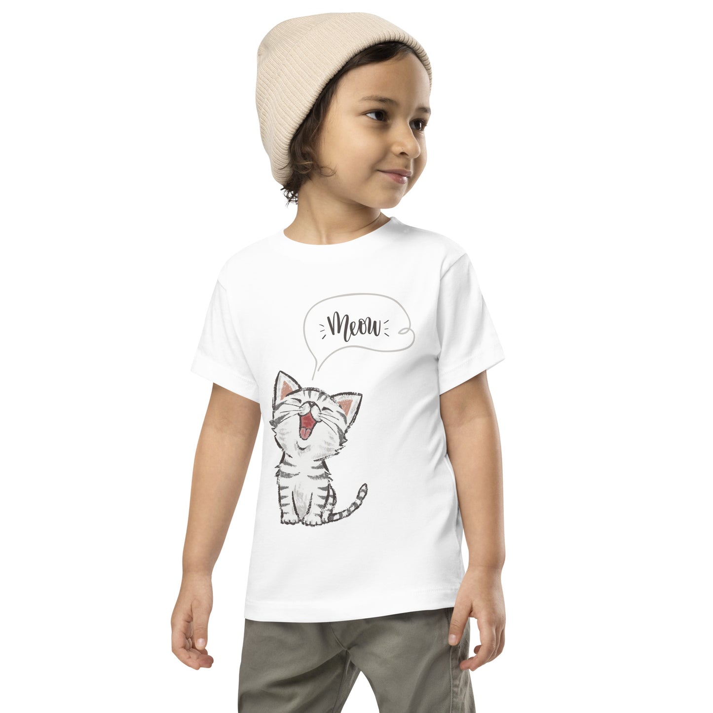 Cute Round Neck Graphic Printed T-shirt for toddlers