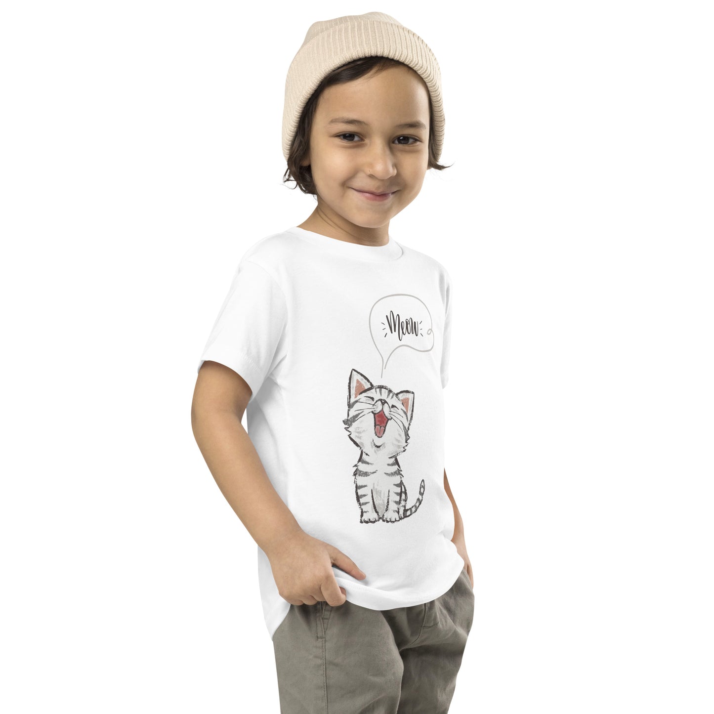 Cute Round Neck Graphic Printed T-shirt for toddlers