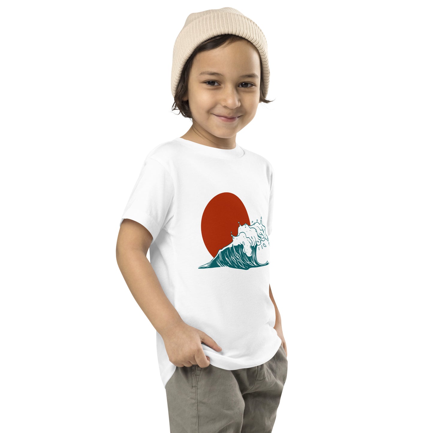 Pretty Round Neck Graphic Printed T-shirt for toddlers