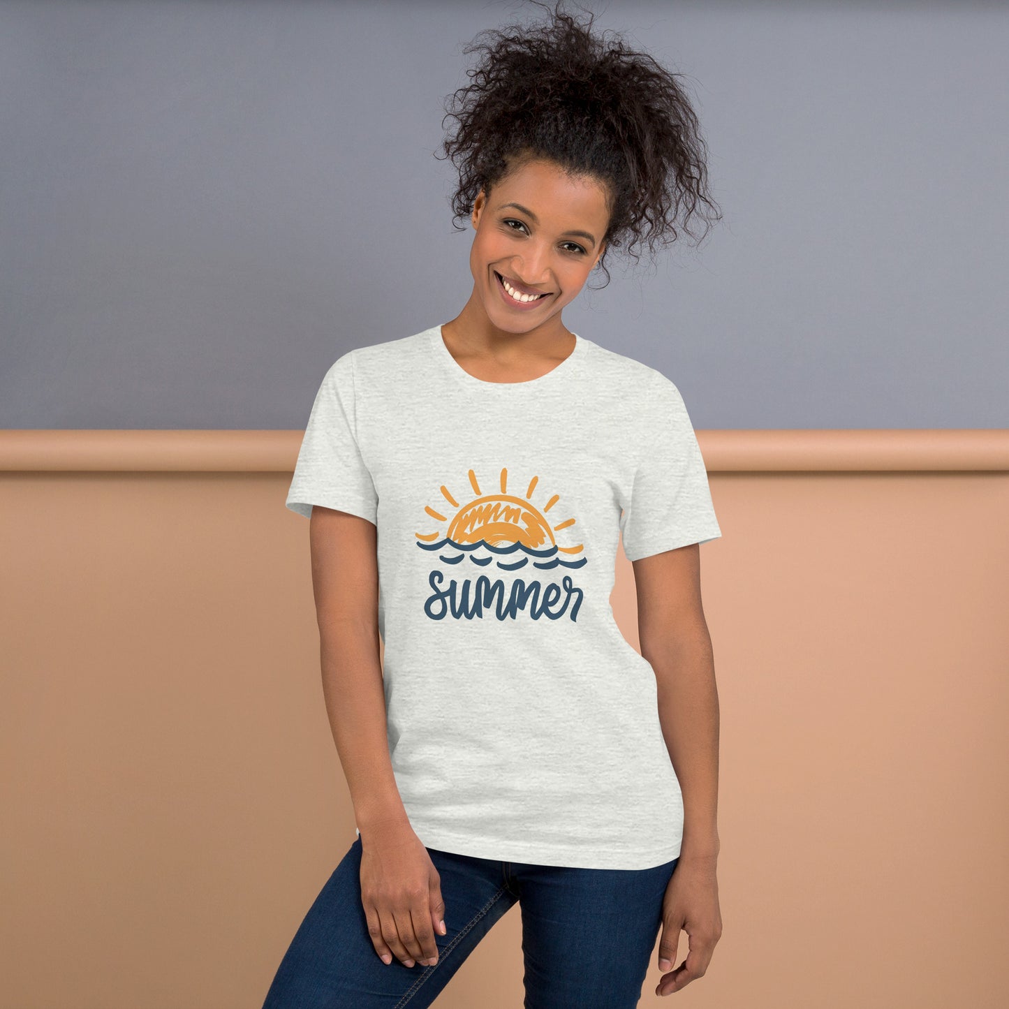 Classic Round Neck Summer T-shirt for Men and Women