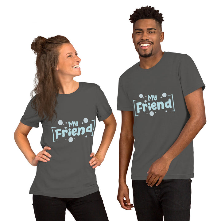 Unisex Casual Graphic Printed T-shirt for Friends