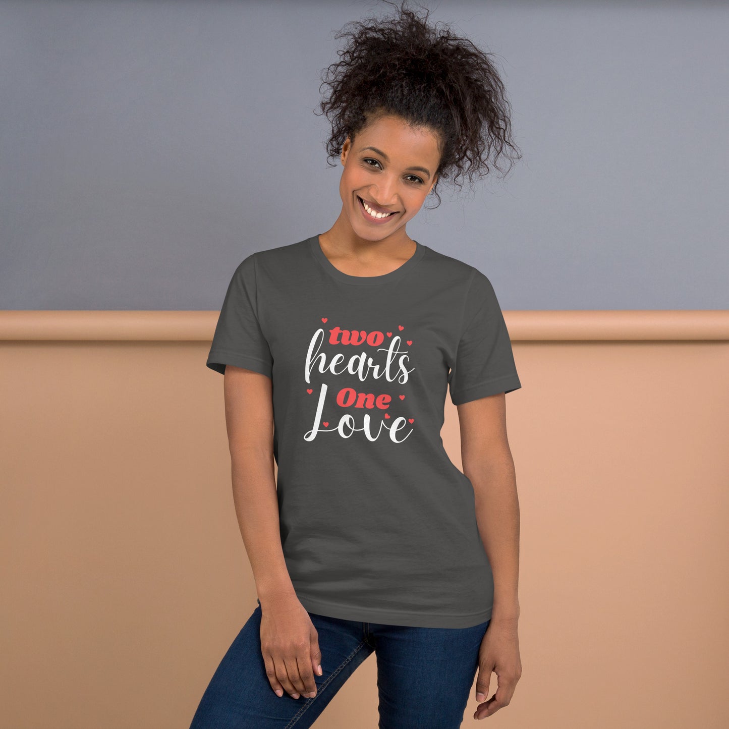 Cute Love Graphic Printed T-shirt for Women