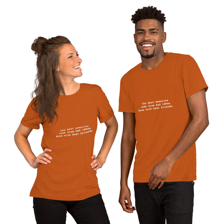 Unisex Round Neck Graphic Printed T-shirt