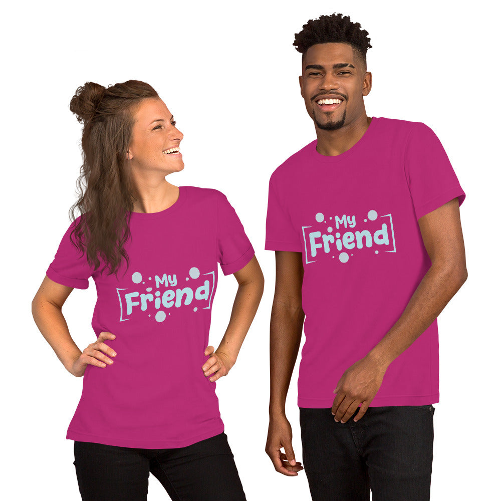 Unisex Casual Graphic Printed T-shirt for Friends