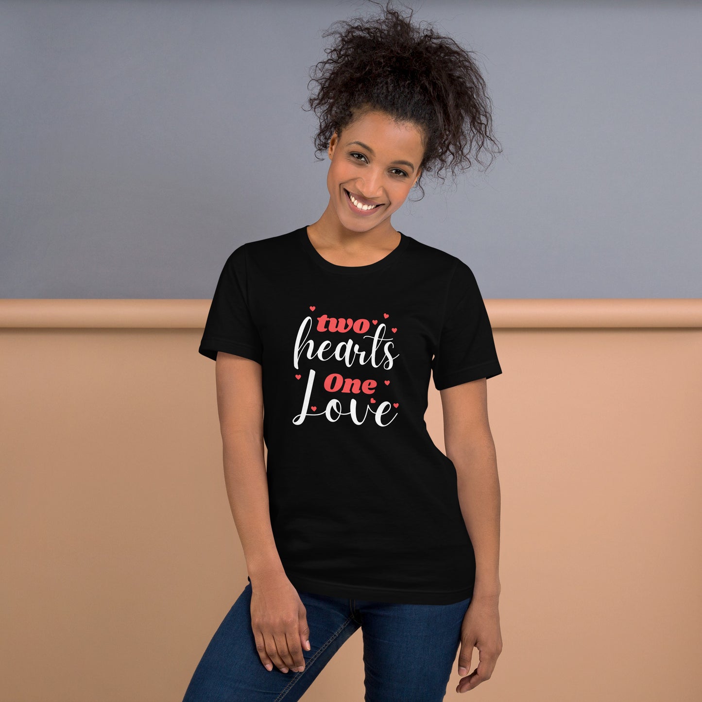 Cute Love Graphic Printed T-shirt for Women