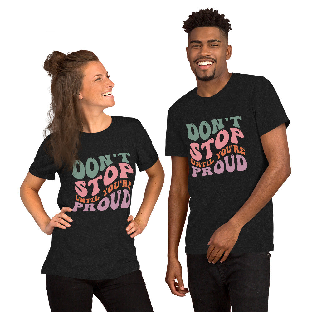 Cool Round Neck Motivational T-shirt for both Men and Women