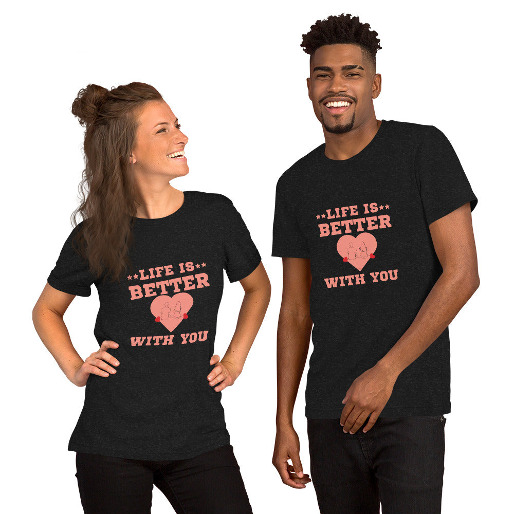 Cute Love Graphic Printed T-shirt for for both Men and Women
