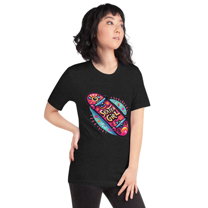 Graphic Printed Skater Girl  T-shirt