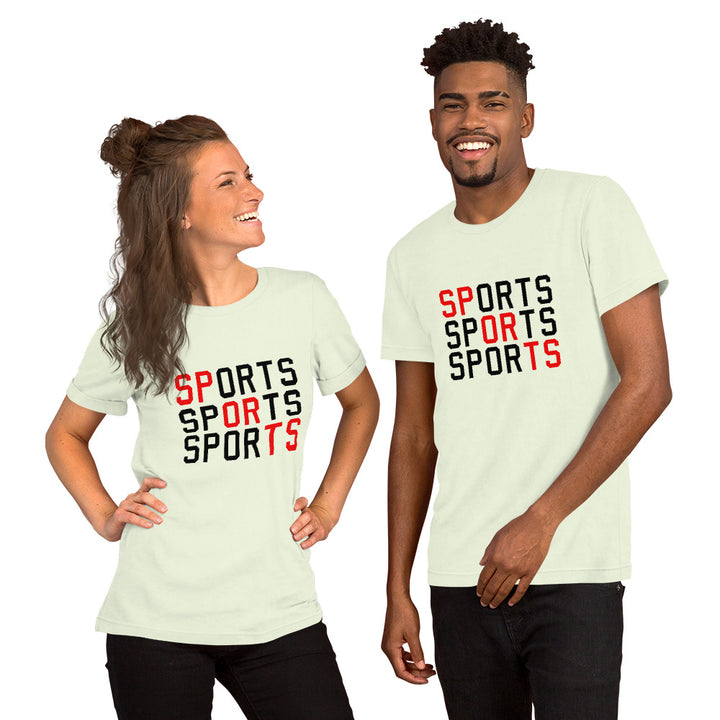 Graphic Printed Sports T-shirt for Men and Women