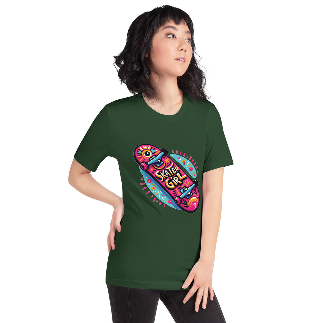 Graphic Printed Skater Girl  T-shirt
