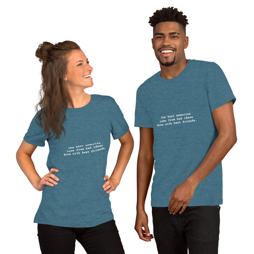 Unisex Round Neck Graphic Printed T-shirt