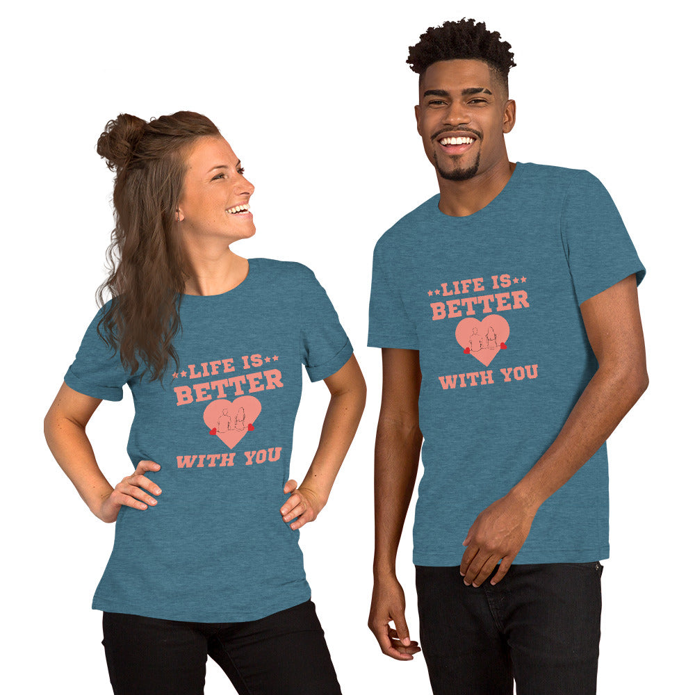 Cute Love Graphic Printed T-shirt for for both Men and Women