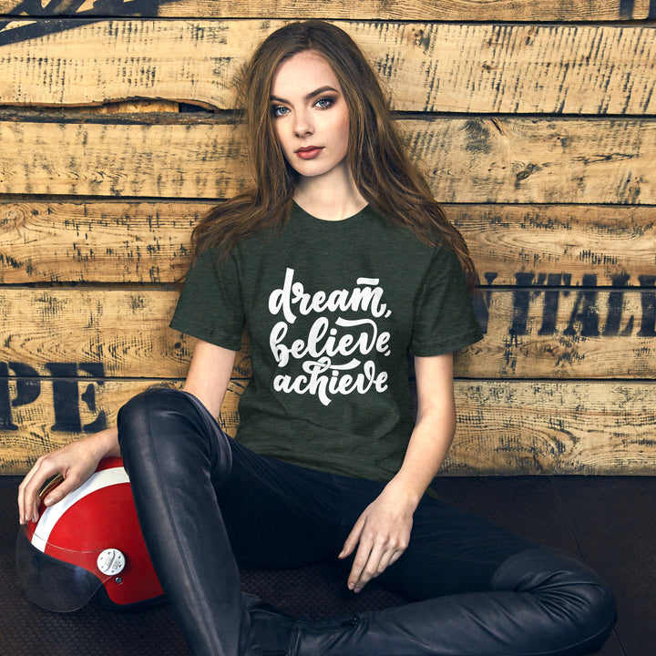 Casual Round Neck Motivational T-shirt for both Men and Women
