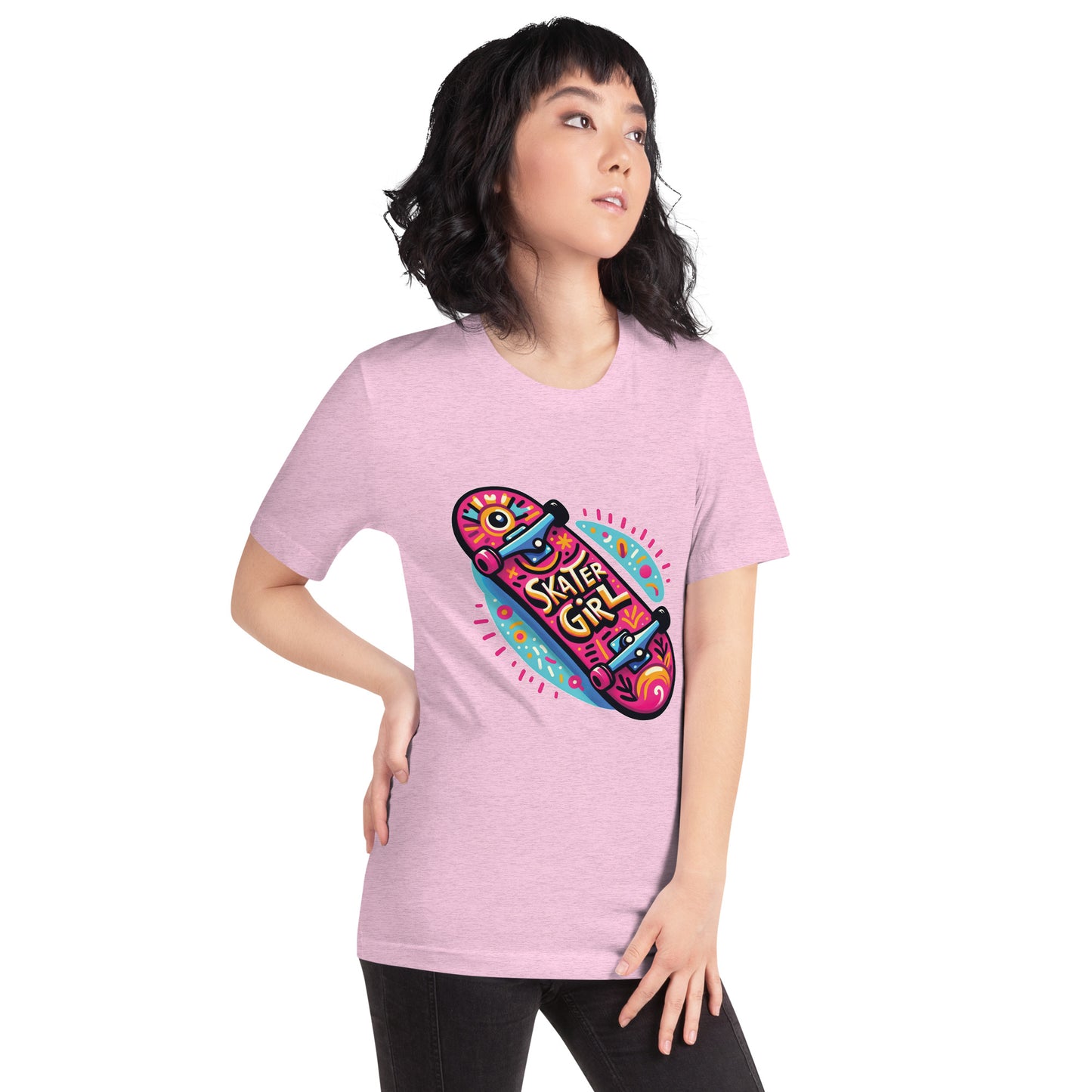 Graphic Printed Skater Girl  T-shirt