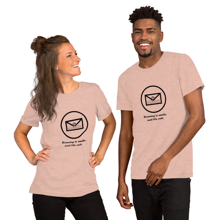 Drowning in Emails T-shirt for both Men and Women