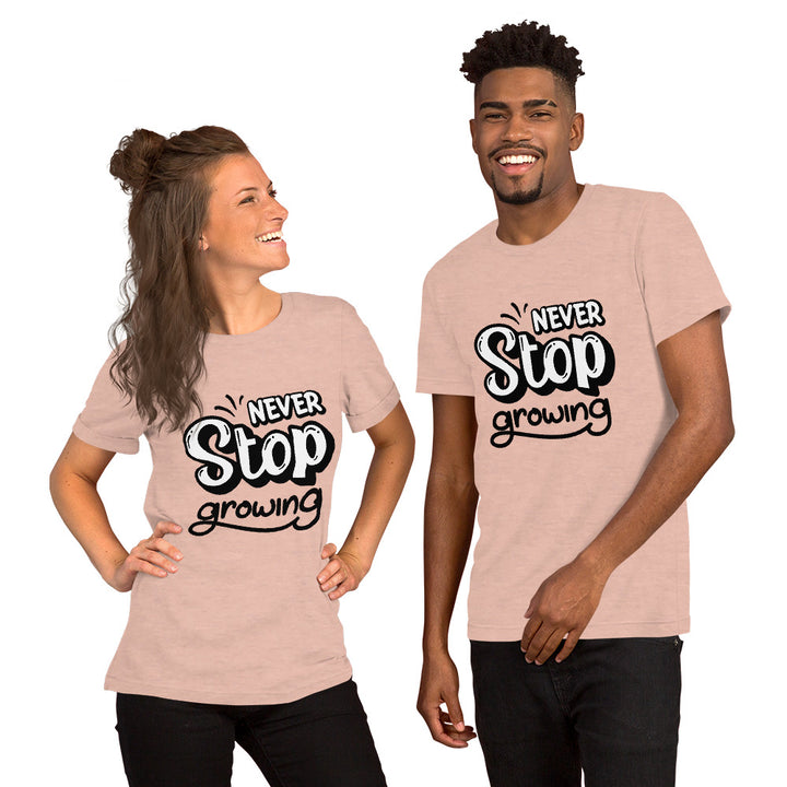 Cute Round Neck Motivational T-shirt for both Men and Women