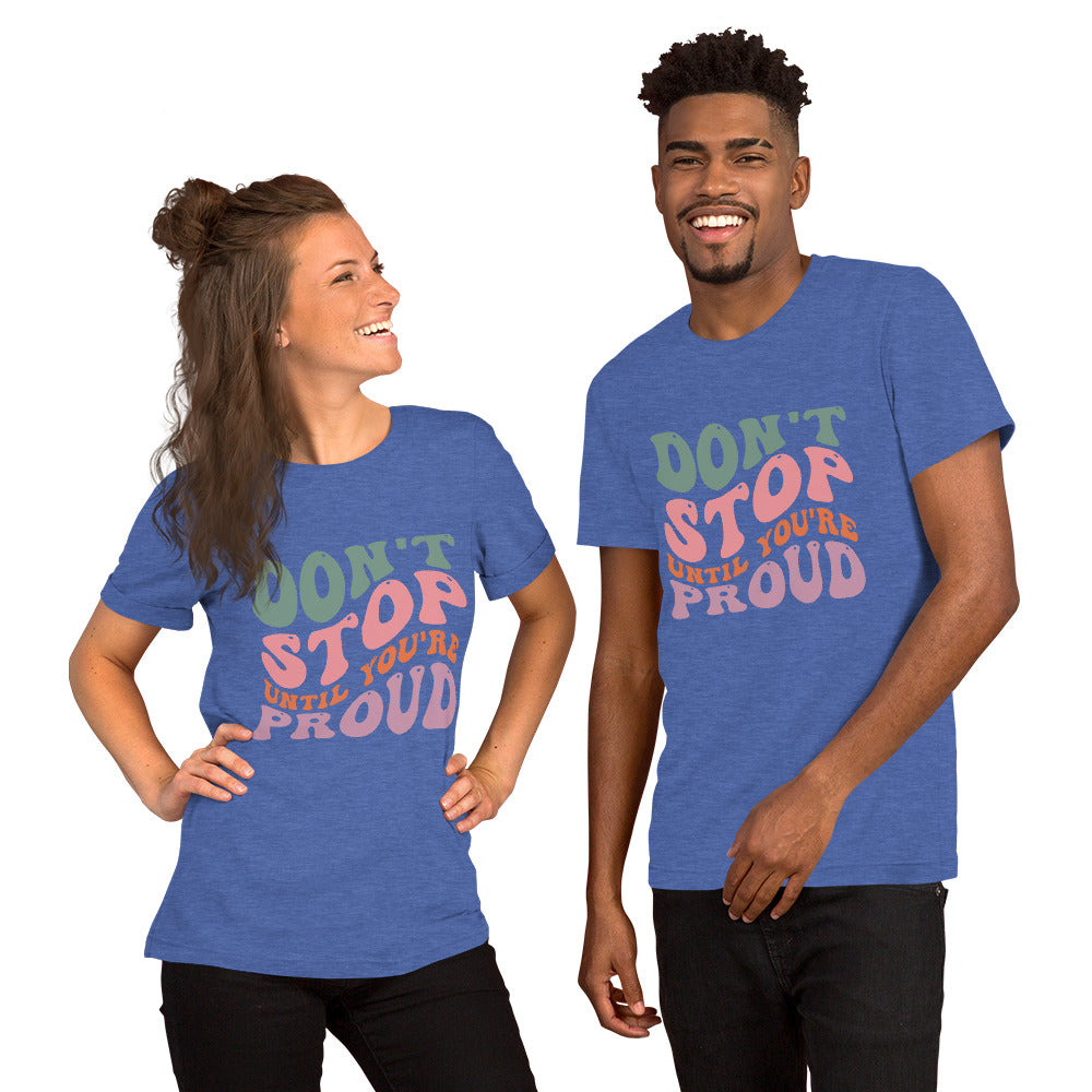 Cool Round Neck Motivational T-shirt for both Men and Women