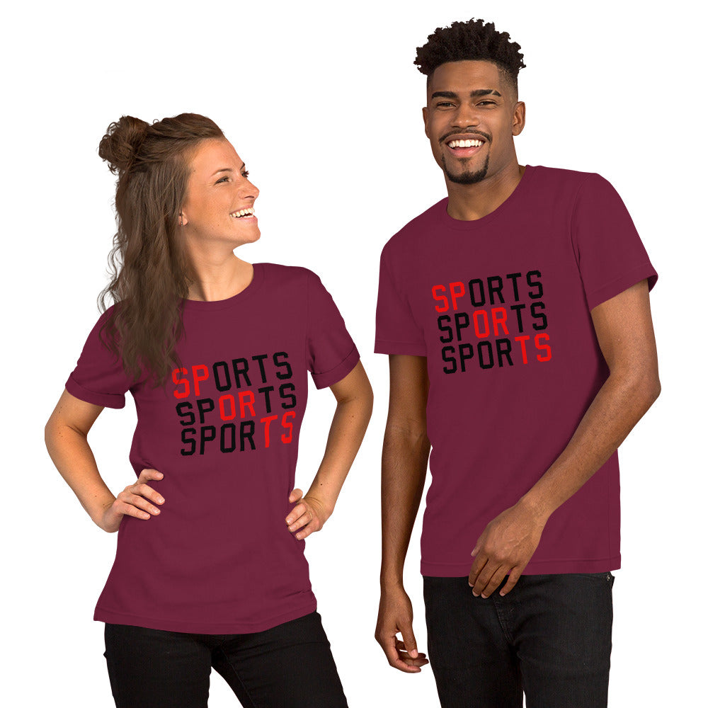 Graphic Printed Sports T-shirt for Men and Women