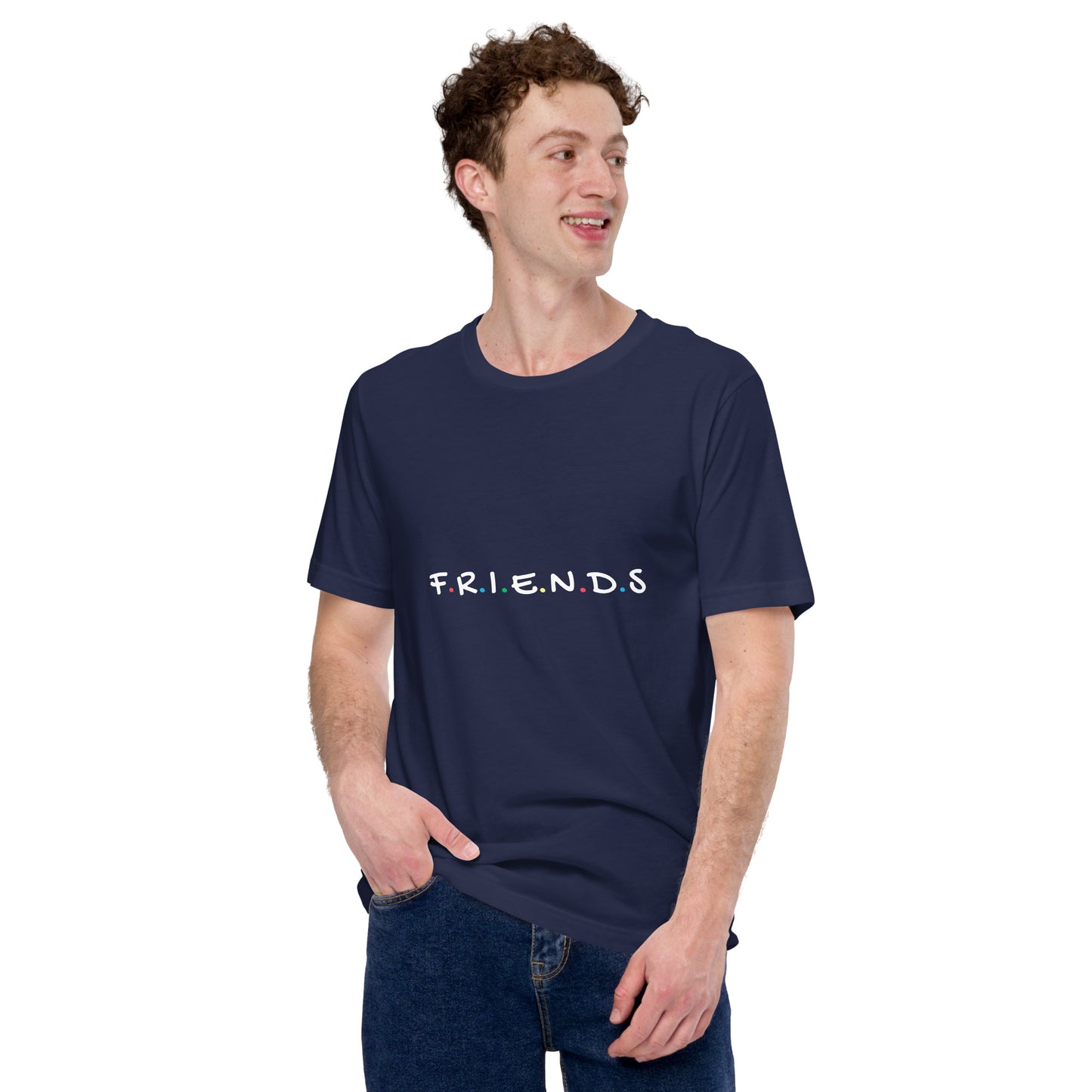 Unisex Casual Graphic Printed T-shirt for Friends