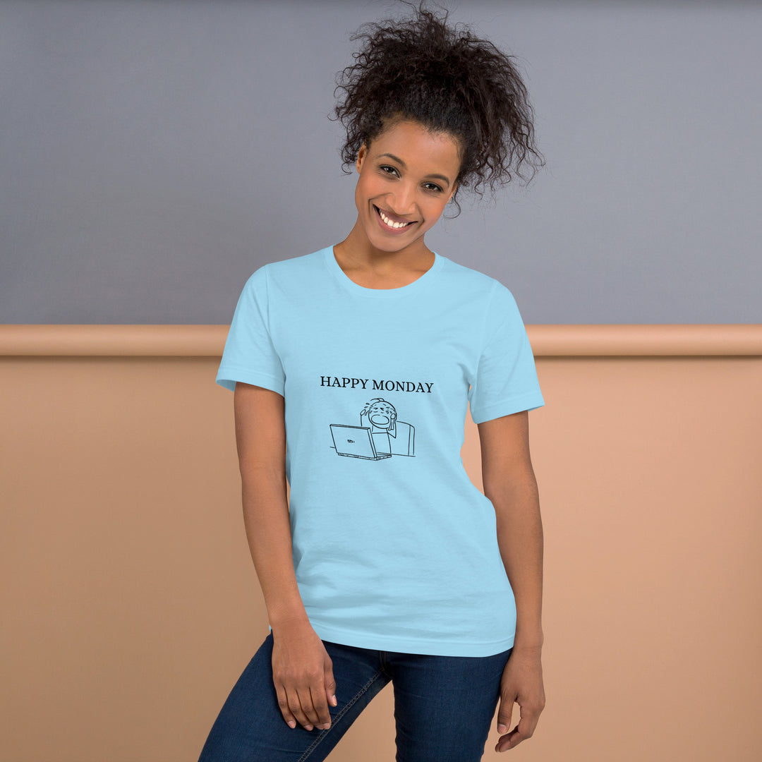 Happy Monday casual T-shirt for both Men and Women