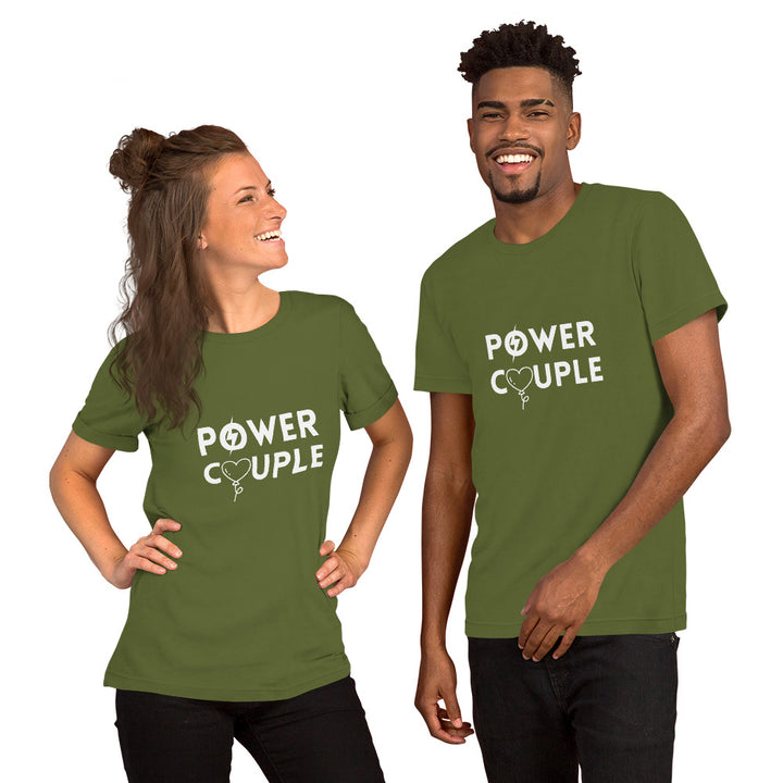 Power Couple T-shirt for Both Men and Women