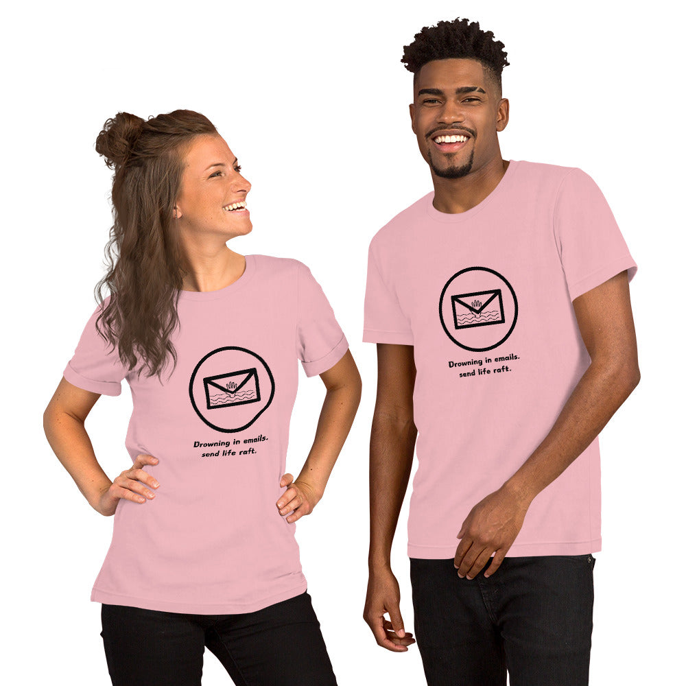 Drowning in Emails T-shirt for both Men and Women